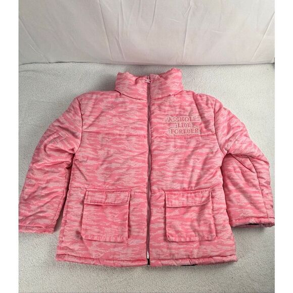 ASSHOLES LIVE FOREVER Other - A**HOLES LIVE FOREVER UNISEX PINK CAMO PUFFER JACKET SIZE L